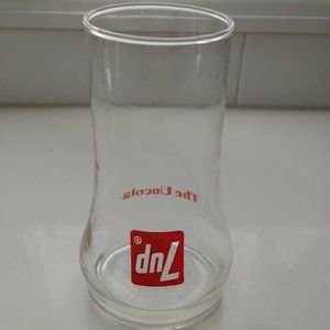 Vintage 7up upside-down glass cup tumbler